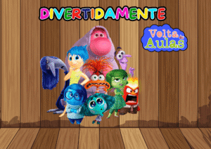 Painel de Volta às Aulas - Divertidamente