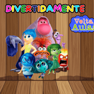 Painel de Volta às Aulas - Divertidamente