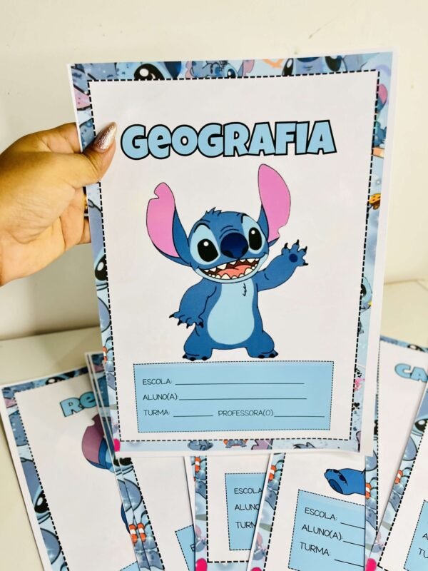 Capas de Caderno Stitch - Atividades Pro