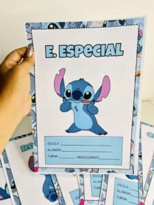 Capas de Caderno Stitch - Atividades Pro