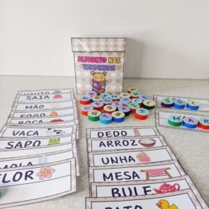 ALFABETO NAS TAMPINHAS