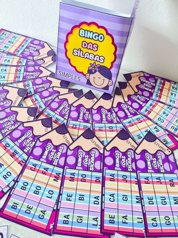 BINGO DAS SILABAS SIMPLES