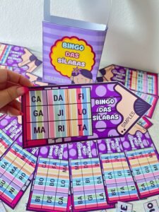 BINGO DAS SILABAS SIMPLES