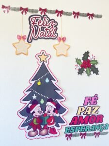 Painel natal mickey e minnie